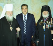 С будущим Патриархом всея Руси Кириллом. Октябрь 2003 г.