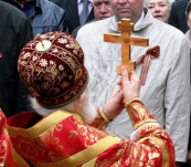 Освящение часовни в Новокузнецке. Май 2006 г.
